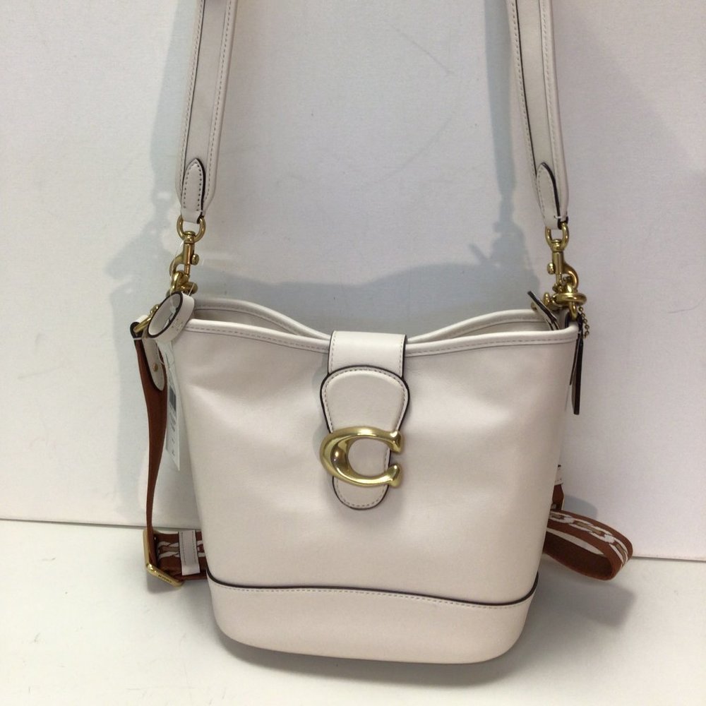 NWT Coach Tali Leather bucket/shoulder bag Color: Chalk (White) - Picture 6 of 11